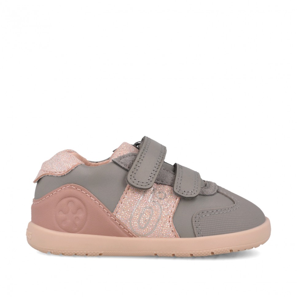 Grey Barefoot first steps trainers for girls 261165-C154