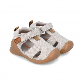 Canvas sandals for first...