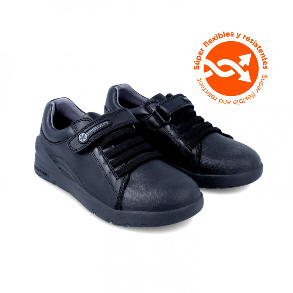 Zapatillas Deportivas para Niños con Velcro en color Negro